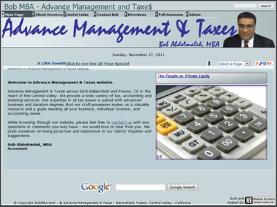  Advance Management & Taxes website.